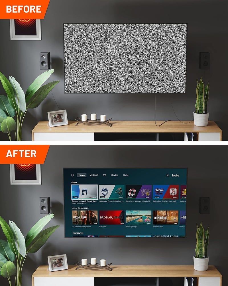 ECHOGEAR TV Cord Hider - 2.5" Mini in Wall Cable Management Kit Cord Concealer for Wall Mounted TVs - Easy 3-Step Install w/Locking Winged Grommets for Secure Fit - Black - Image 5